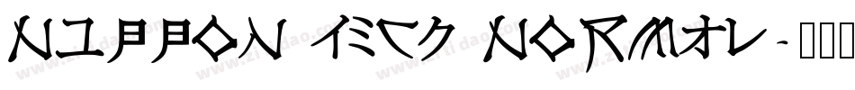 Nippon Tech Normal字体转换